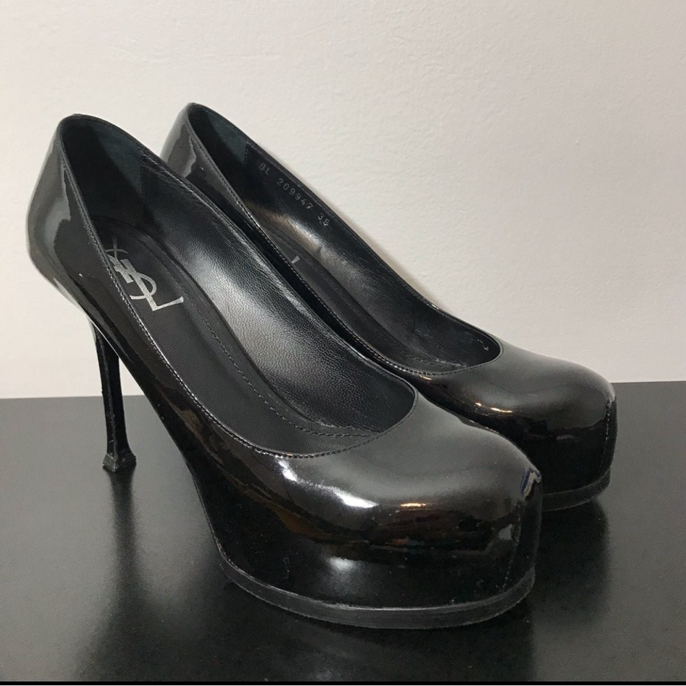 Yves Saint Laurent Platform Pumps, Size 38, Made in Italy
